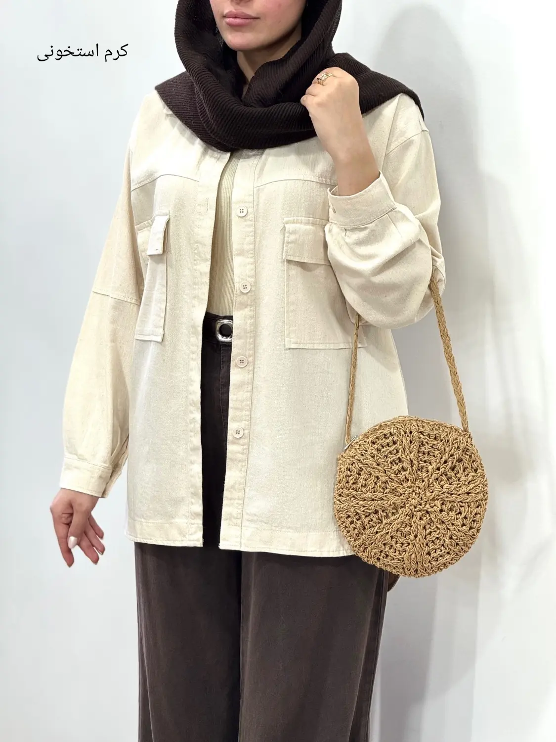 مانتو کتان کاغذی ابریشمی سنا